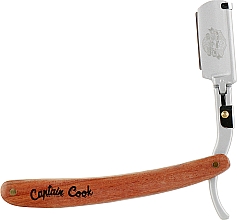 Небезпечна бритва, 04894 - Eurostil Captain Cook Wooden Shaving Razor — фото N2