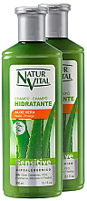 Набор "Алоэ вера" - Natur Vital Sensitive Aloe Vera (sh/2x300ml) — фото N1
