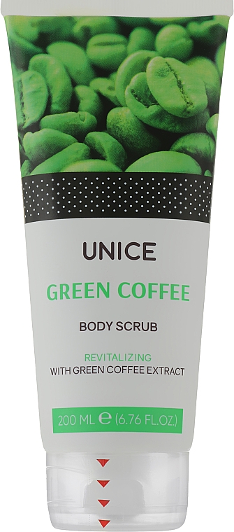 Скраб для тіла з екстрактом зеленої кави - Unice Green Coffee Body Scrub