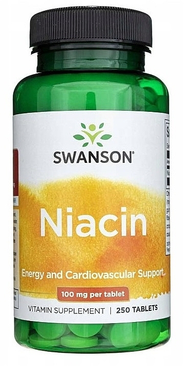 Вітамінна добавка "Ніацинамід" - Swanson Niacinamide 100 mg — фото N1