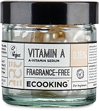 Духи, Парфюмерия, косметика Сыворотка для лица с витамином А в капсулах - Ecooking A-Vitamin 0,30% Serum