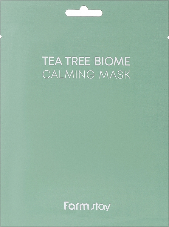 УЦЕНКА Успокаивающая маска с экстрактом чайного дерева - FarmStay Tea Tree Biome Calming Mask * — фото N2