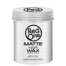Воск для укладки волос - RedOne Matt Hair Wax White — фото N1