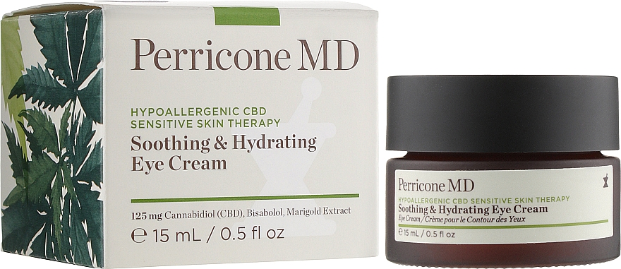 Заспокійливий і живильний крем для очей - Perricone MD Hypoallergenic CBD Sensitive Skin Therapy Soothing & Hydrating Eye Cream — фото N3