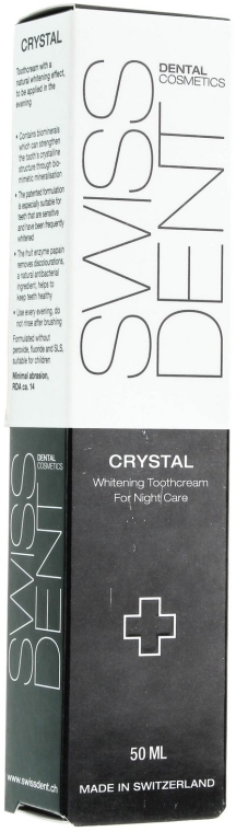 Зубная паста, восстановление и отбеливание - SWISSDENT Crystal Repair and Whitening Toothcream  — фото N3