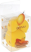Спонжи для макияжа "Лимон", желтые, 4 шт - Qianlili Makeup Puff — фото N1