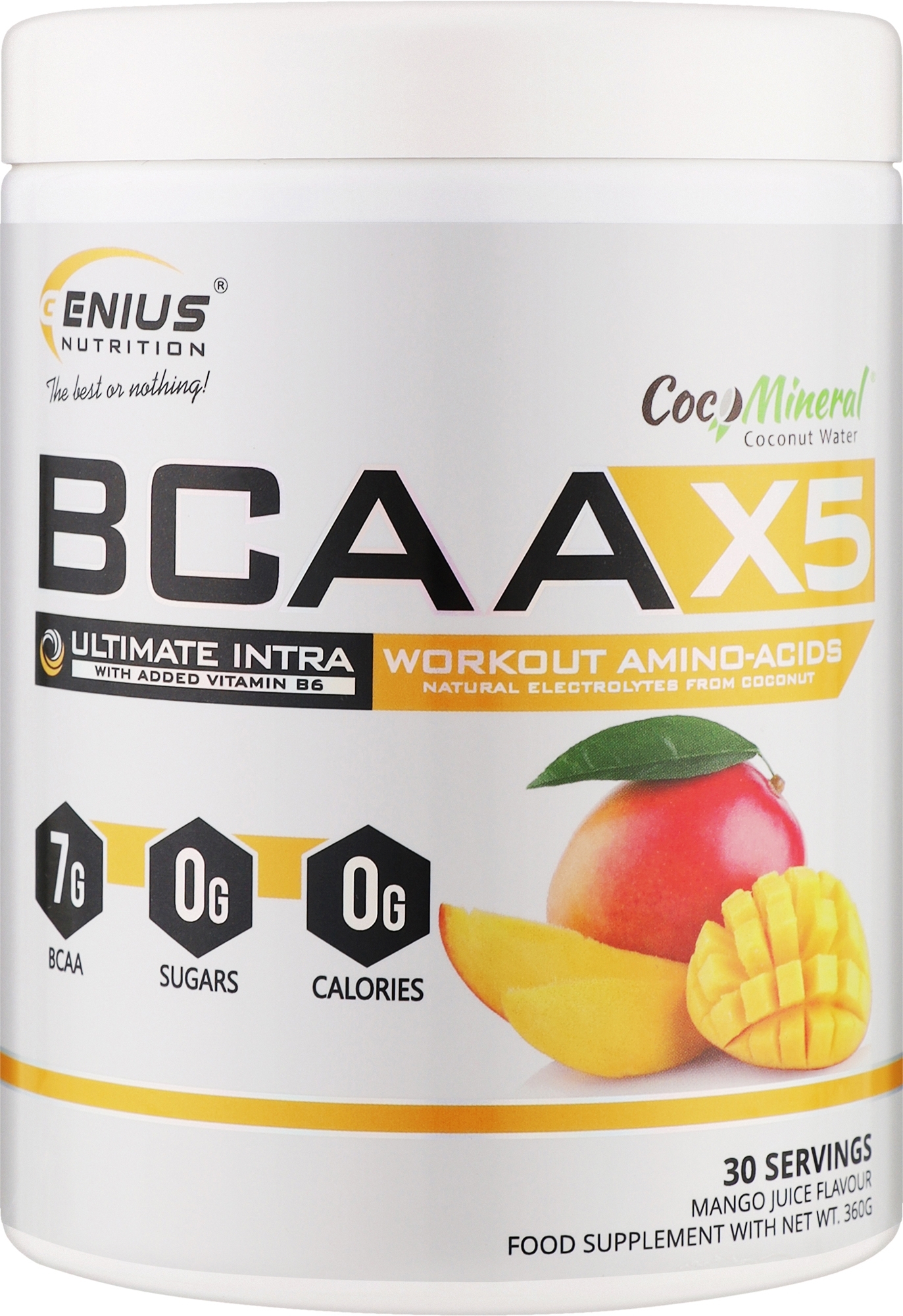 Амінокислота "BCAA-X5", манго - Genius Nutrition Mango — фото 360g