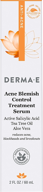 Сироватка антиакне протизапальна - Derma E Anti-Acne Blemish Control Treatment Serum — фото N3