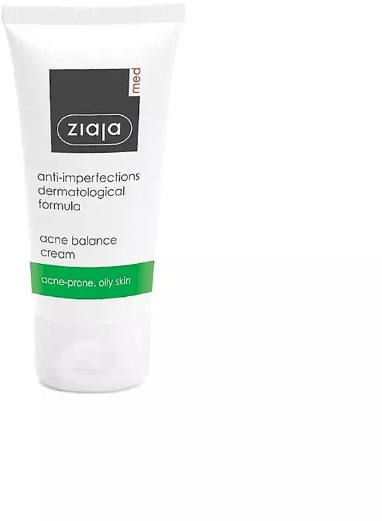 Крем для обличчя для жирної та схильної до акне шкіри - Ziaja Med Anti-imperfections Face Cream — фото N2