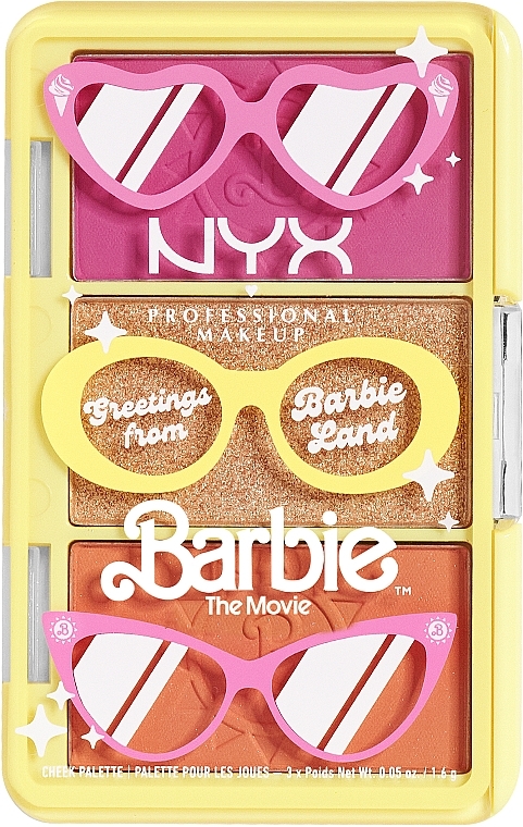 Палетка для макияжа - NYX Professional Makeup Barbie Limited Edition Collection Greetings From Barbieland — фото N1