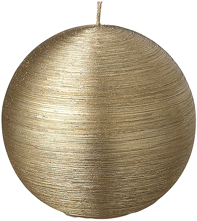 Свеча-шар, диаметр 8 см - Bougies La Francaise Ball Candle Or — фото N1