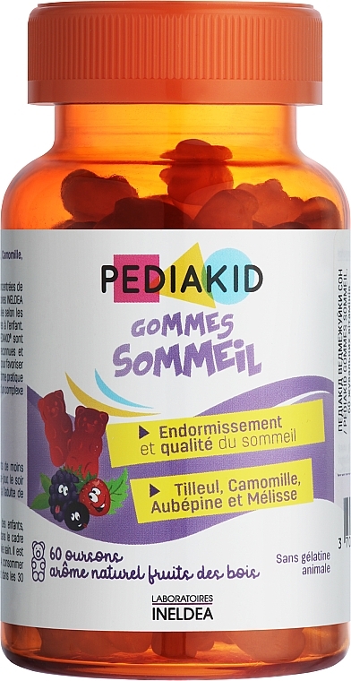 Жувальні вітаміни зі смаком лісових ягід - Pediakid Gommes Sommeil — фото N1
