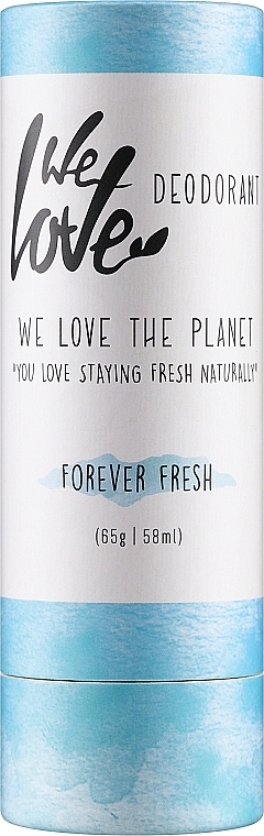 Твёрдый дезодорант увлажняющий - We Love The Planet Forever Fresh Deodorant Stick 