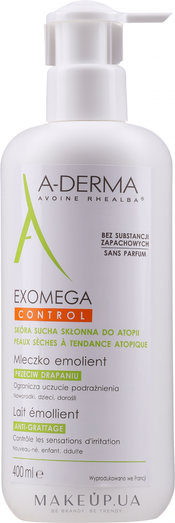 Смягчающий лосьон для тела - A-Derma Exomega Control Emollient Lotion Anti-Scratching — фото 400ml
