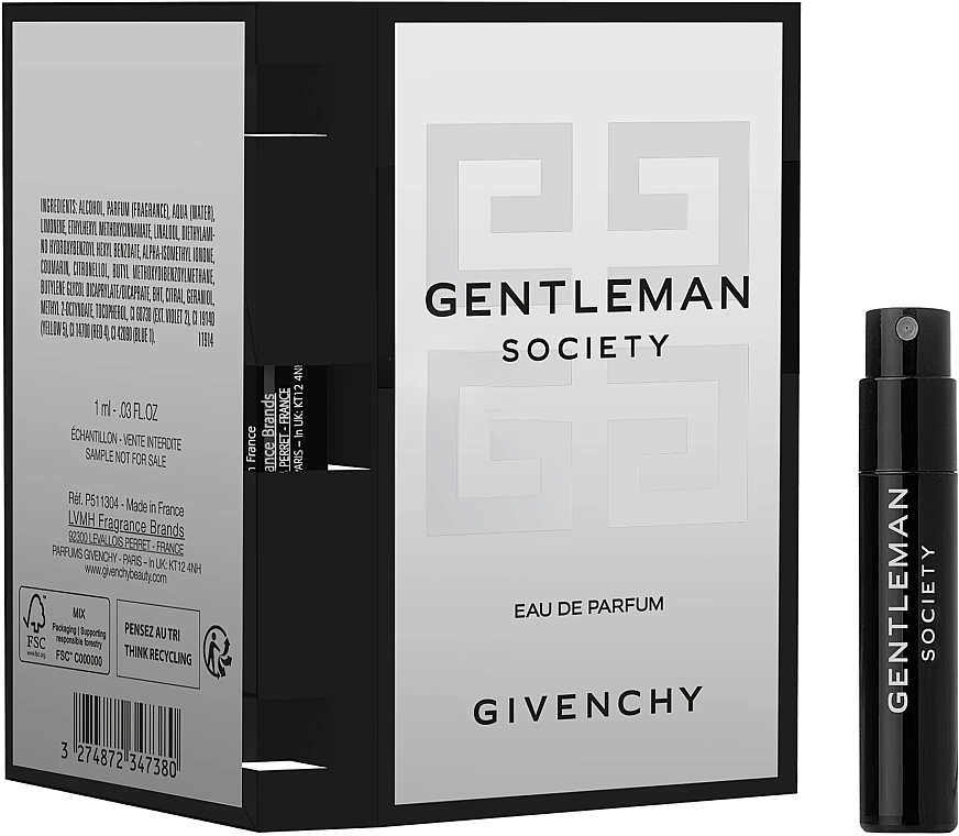 Givenchy Gentleman Society - Парфюмированная вода (пробник) — фото N1