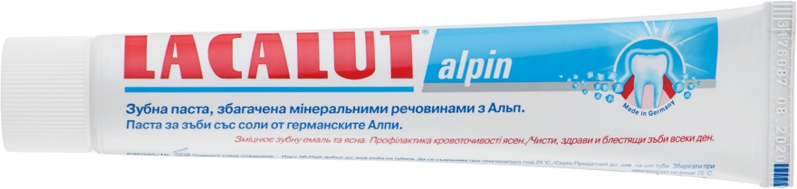 Зубна паста "Alpin" - Lacalut  — фото N2