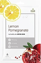 Детокс-маска для обличчя "Лимон-гранат" - HnB My Healthy Skin Detox Mask Lemon Pomegranate — фото N1