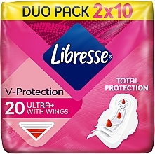 Парфумерія, косметика Гігієнічні прокладки з крильцями, 20 шт - Libresse Ultra Thin Normal Soft