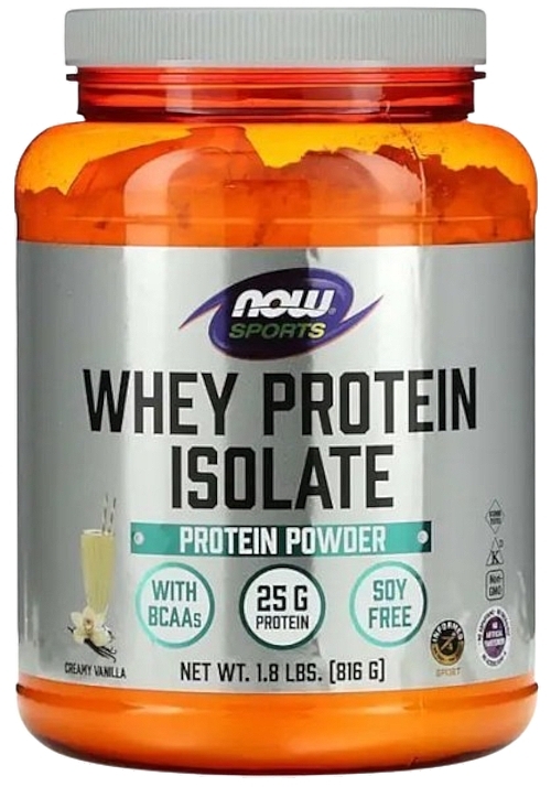 Изолят сывороточного протеина со вкусом ванили - Now Foods Sports Whey Protein Isolate — фото N1