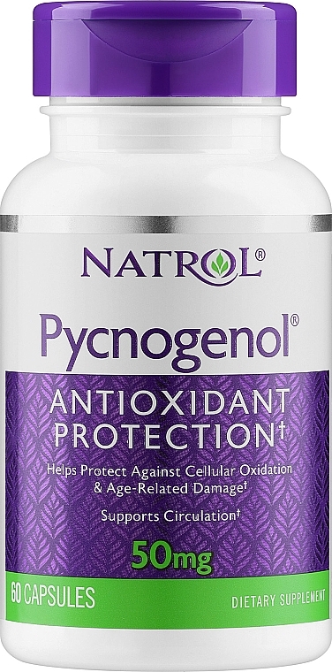 Екстракт з кори сосни, 50mg - Natrol Pycnogenol — фото N1