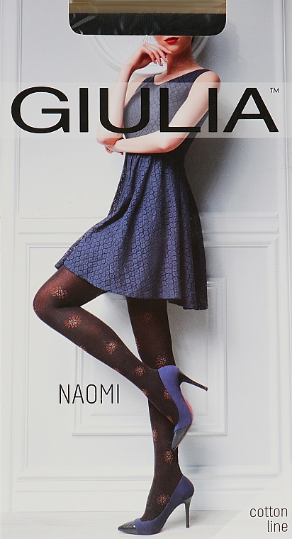 Колготки "Naomi Model 2" 150 Den, nero/blue - Giulia