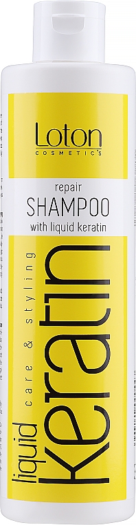 Восстанавливающий шампунь с жидким кератином - Loton Shampoo With Liquid Keratin — фото N1