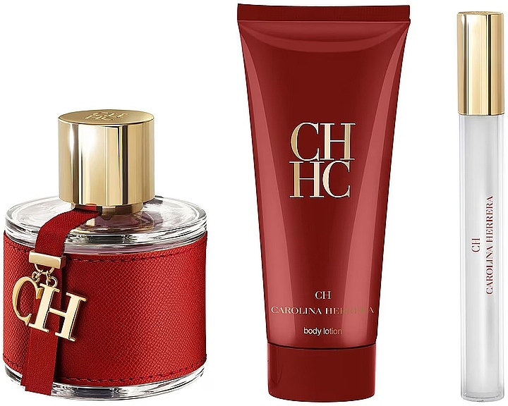 Carolina Herrera CH - Набір (edt/100ml + edt/10ml + b/lot/100ml) — фото N3