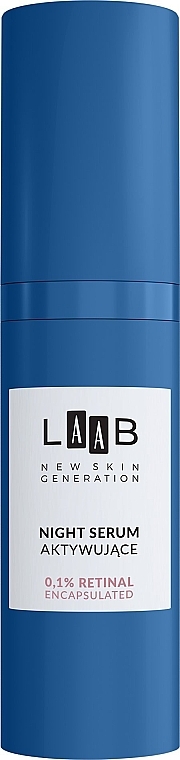 Нічна сироватка для обличчя з ретинолом - AA Cosmetics LAAB Night Serum 0.1% Retinal — фото N2