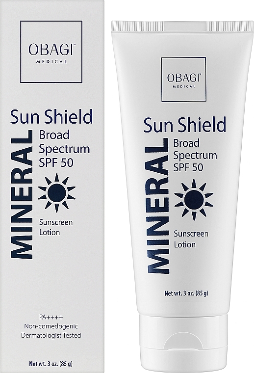 Сонцезахисний крем на мінеральній основі - Obagi Medical Sun Shield Mineral Broad Spectrum SPF 50 — фото N2