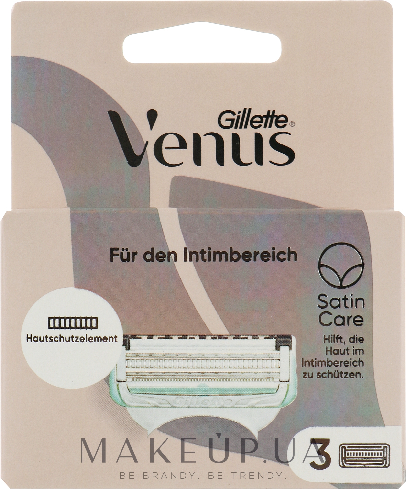 Сменные кассеты для бритья интимной зоны, 3 шт. - Gillette Venus  — фото 3шт