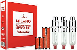 Духи, Парфюмерия, косметика Набор атомайзеров для парфюмерии - Travalo Milano Orange Set (atomiser/3x5ml + case)