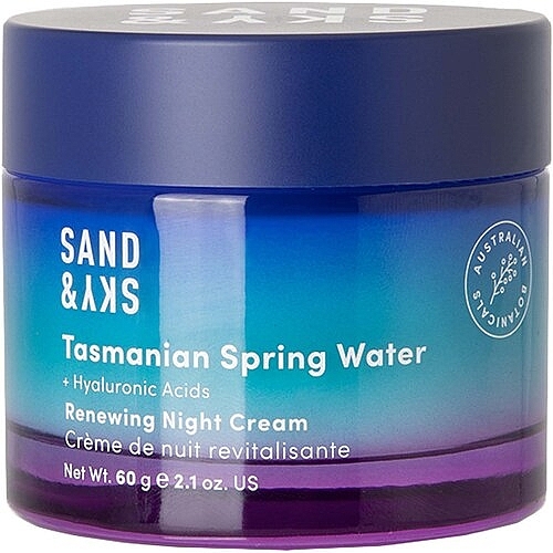 Ночной крем для лица - Sand & Sky Tasmanian Spring Water Renewing Night Cream — фото N1