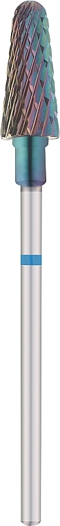 Фреза твердосплавная, конус 201, d=6,0 мм, средний абразив, напыление хамелеон №204 - Kodi Professional — фото N1