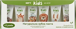 Парфумерія, косметика Набір зубних паст для дітей - MFT (6х25 г)