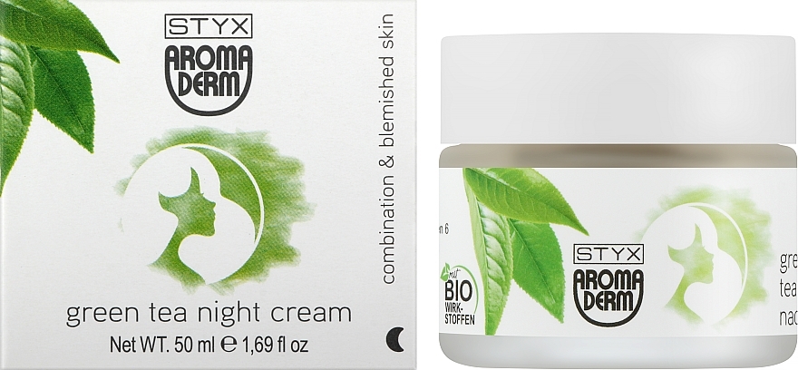 Нічний крем для обличчя - Styx Naturcosmetic Aroma Derm Green Tea Night Cream — фото N2