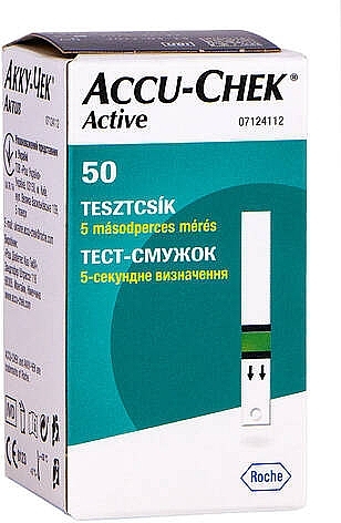 Тест-полоски для измерения уровня глюкозы - Accu-Chek Active — фото N1