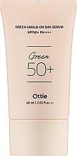 Парфумерія, косметика Сонцезахисний серум для чутливої шкіри - Ottie Green Shield On Sun Serum SPF50+ PA++++