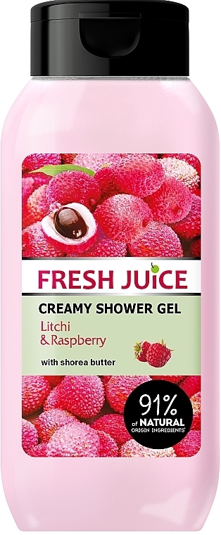 Крем-гель для душа "Личи и малина" - Fresh Juice Geisha Litchi & Raspberry — фото N2