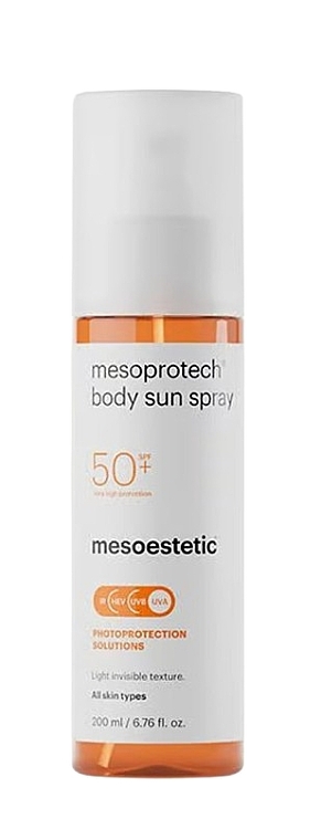 Сонцезахисний спрей для тіла - Mesoestetic Mesoprotech Body Sun Spray SPF 50+ — фото N1