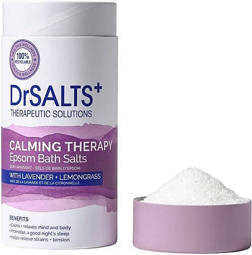 Соль для ванны - Dr Salts+ Therapeutic Solutions Calming Therapy Epsom Bath Salts (в тубусе) — фото N1