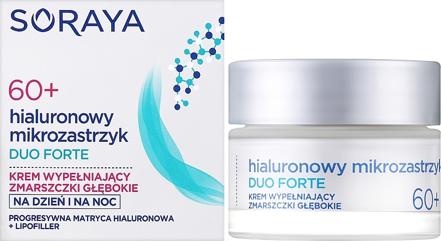 Крем для заполнения глубоких морщин с гиалуроновой кислотой - Soraya Duo Forte Face Cream 60+ — фото N2