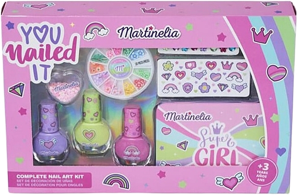 Набор для ногтей "Супердевушка" - Martinelia Supergirl Nail Art And Tint Box Set — фото N1