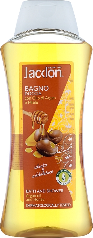 Гель для душу та ванни "Argan Oil & Honey" - Jacklon Bath & Shower — фото N1