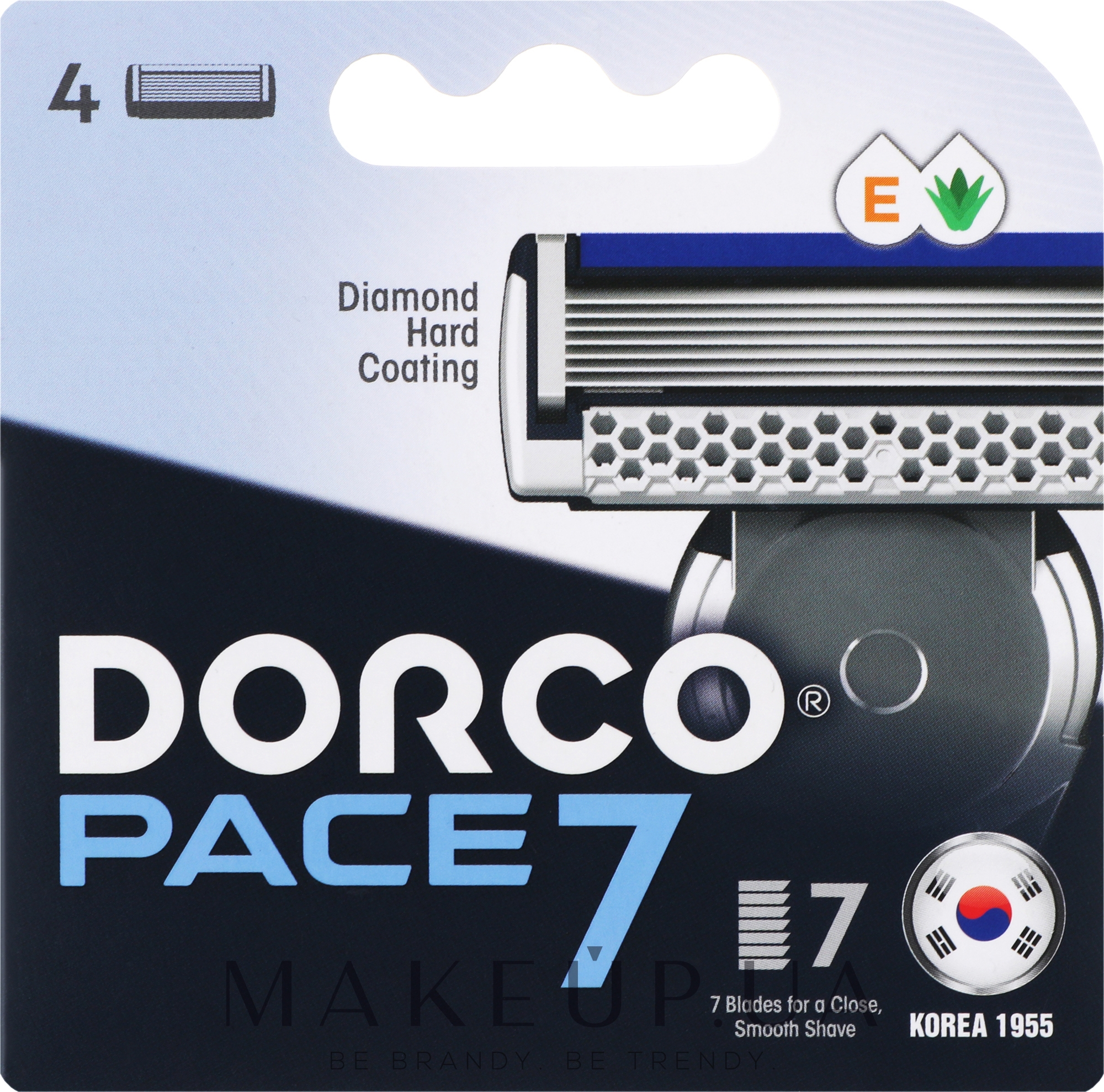 Сменные кассеты для бритья - Dorco Pace 7 — фото 4шт