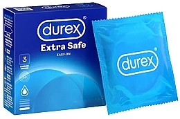 Парфумерія, косметика Презервативи потовщені, 3 шт. - Durex Extra Safe Easy-On Condoms