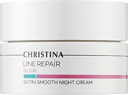 Парфумерія, косметика Нічний крем для обличчя "Гладкість сатину" - Christina Line Repair Glow Satin Smooth Night Cream