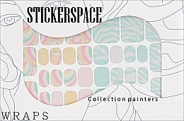 Дизайнерські наклейки для педикюру "Menthol pedi" - StickersSpace — фото N1