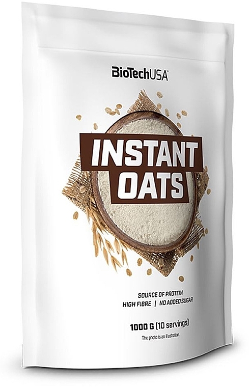 Заменитель питания "Овсяные хлопья" без вкуса - BioTech Instant Oats — фото N1