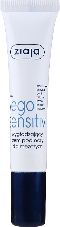 Крем для очей для чоловіків - Ziaja Yego Sensitiv Smoothing Eye Cream For Men