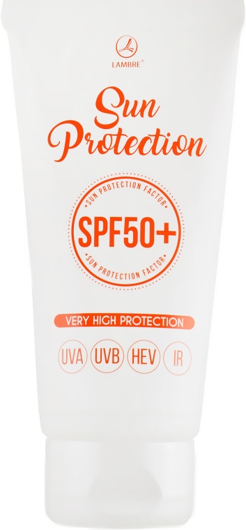 Крем для загара с фильтром SPF 50+ - Lambre Sun Protection Factor